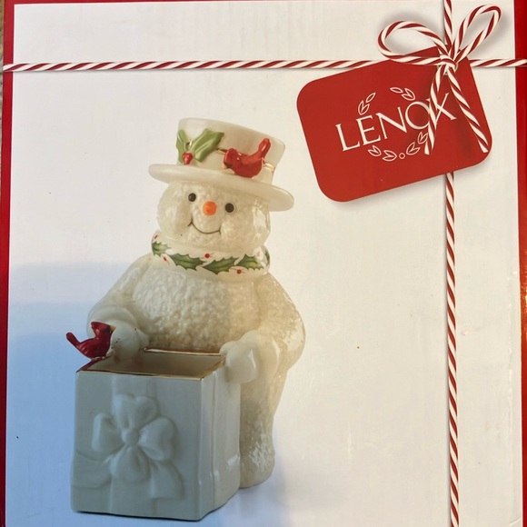 Lenox Other - Lenox Happy Holly Days Snowman Treat Dish Brand New
